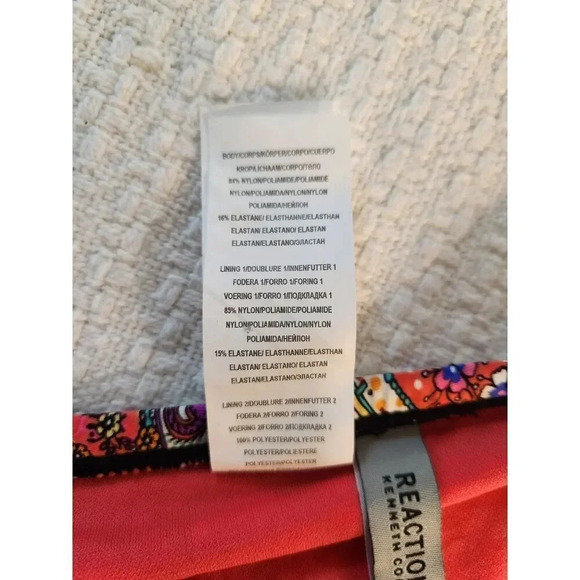 NWT Kenneth Cole Paisley Tummy Control Swim Shorts 1X - Picture 11 of 12